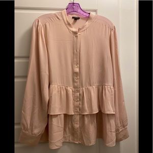 Ann Taylor Factory sheer blouse, size L